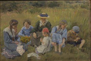 Repos dans le pré. L