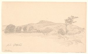 Paysage avec vue sur la crête de Höråsen. Öströö