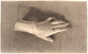 Étude de main en plâtre