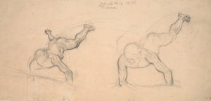 Deux études de garçons rampants (ou anges volants) - Joakim Frederik Skovgaard