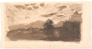 Esquisse pour un paysage du soir - Joakim Frederik Skovgaard