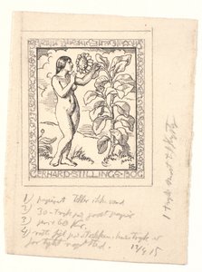 Esquisse pour ex-libris pour Gerhard Stilling - Joakim Frederik Skovgaard