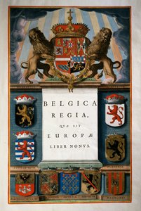 Belgica Regia quae est Europae (Belgique), Livre IX, page de titre Volume IV, Atlas maior, par Joan Blaeu (1596-1673), gravure sur cuivre, 57,5x39 cm, Amsterdam - Joan Blaeu