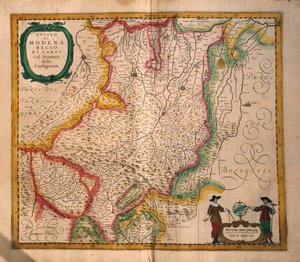 Carte de Modène du Theatrum civitatum et admirandorum Italiae par Joan Blaeu, gravure - Joan Blaeu