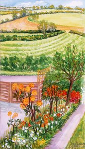 Le jardin du cottage et vue au-delà, 2000