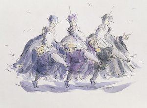 Trois rois dansant une gigue