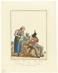 Soldat assis et laitière (Uniformes et costumes)