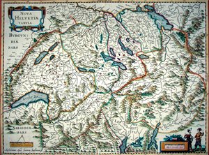 Nouvelle carte de la Suisse - Joannes Jansson