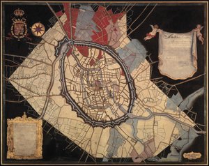 Carte de Bruges et des terres féodales