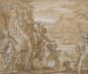Partie de chasse, vers 1555-1565 - Joannes Stradanus