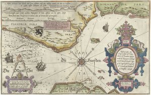 Carte de la côte de Flandre, Normandie et Angleterre