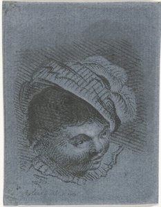 Tête de garçon avec chapeau