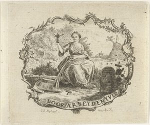 Femme avec une lampe allumée
