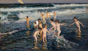 Baigner les enfants, 1899 - Joaquin Sorolla y Bastida