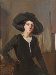 Elena au chapeau noir, 1910