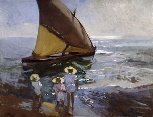 Sur la plage, Valence - Joaquín Sorolla