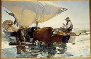 Retour de pêche, remorquage du bateau