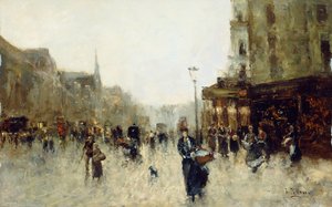 Scène de rue parisienne