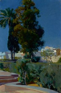 Coin du jardin, Alcazar, Séville, 1910