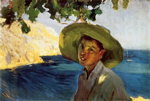 Le garçon au sombrero, fin 19ème - début 20ème siècle