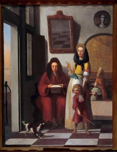 Scène de genre Une famille à l