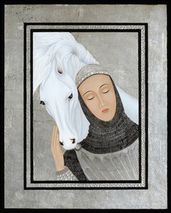 Joan Gathers Strength, 2017 (tempera à l