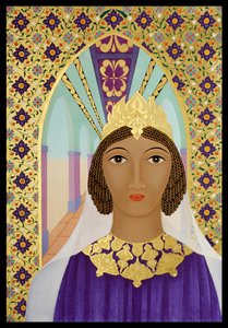 Reine Esther, 2014 (tempera à l
