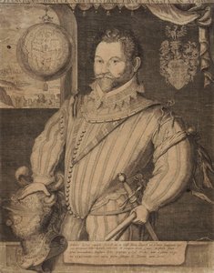 Portrait de Sir Francis Drake - Jodocus Hondius