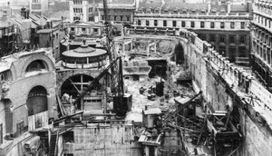 Banque, vue du toit du Royal Exchange, Londres, 1926-1927
