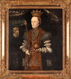 Portrait de Marguerite Lejonhufvud (née Margareta Eriksdotter) (1516-1551), reine de Suède - Johan Baptista van (active 1562 1597) Uther