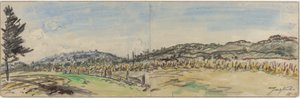Campagne près de Brezins, entre Grenoble et Vienne, années 1880