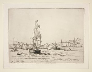 Entrée du port de Honfleur - Johan Barthold Jongkind