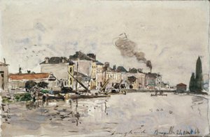 Le canal à Bruxelles - Johan Barthold Jongkind