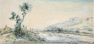 Paysage près de la rivière Le Drac près de Grenoble - Johan Barthold Jongkind