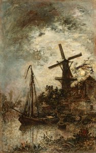 Moulin au Bord de la Vilet - Johan Barthold Jongkind