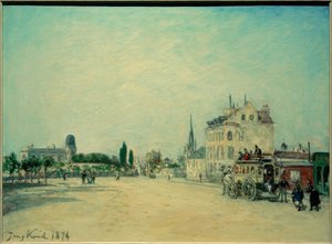 Diligence sur le Faubourg St. Jacques - Johan Barthold Jongkind