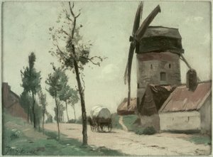 Rue avec moulin