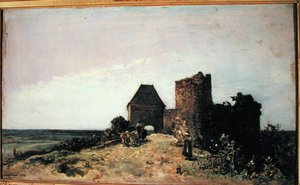 Ruines du Château de Rozemont (Nièvre), 1861 - Johan Barthold Jongkind