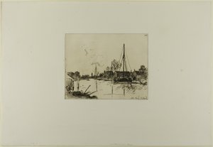 The Canal, from Cahier de six eaux-fortes, vues de Hollande