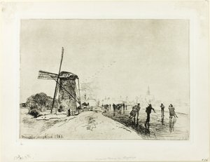Vue de la ville de Maassluis - Johan Barthold Jongkind