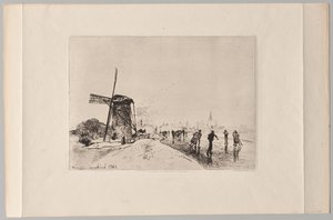 Vue de la ville de Maaslins - Johan Barthold Jongkind