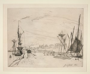 Vue du Port au Chemin de Fer à Honfleur