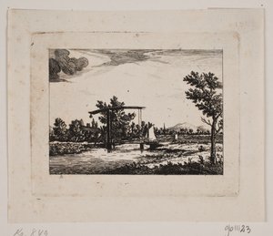 Paysage avec pont-levis - Johan Bülow