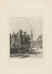Vue de la Vondelstraat à Amsterdam - Johan Conrad Greive