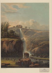 Vue sur la cascade de Singahan - Johan Conrad Greive