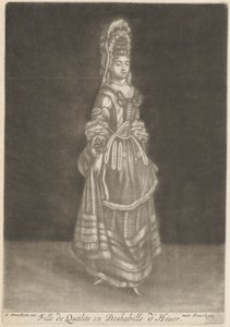 Fille de qualité en déshabillé d
