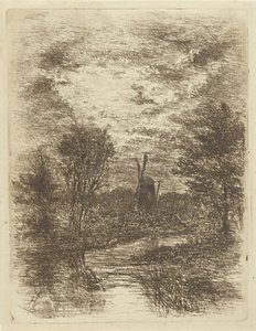 Paysage avec moulin - Johan Frederik Croockewit