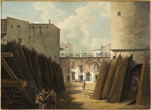 Les vieilles balances en fer à Slussen, Stockholm, c.1820-30 - Johan Fredrik Julin