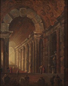 Un escalier voûté, vers 1783