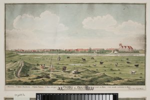 Prospekt af Præstø - Johan Jacob Bruun